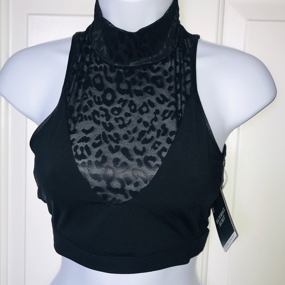 Victoria’s Secret Mock Neck Crop Top size XS New With Tags - Picture 2 of 12